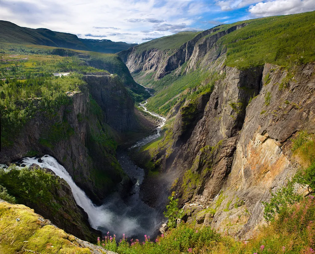 Vøringsfossen in Eidfjord, Hordaland, Norway