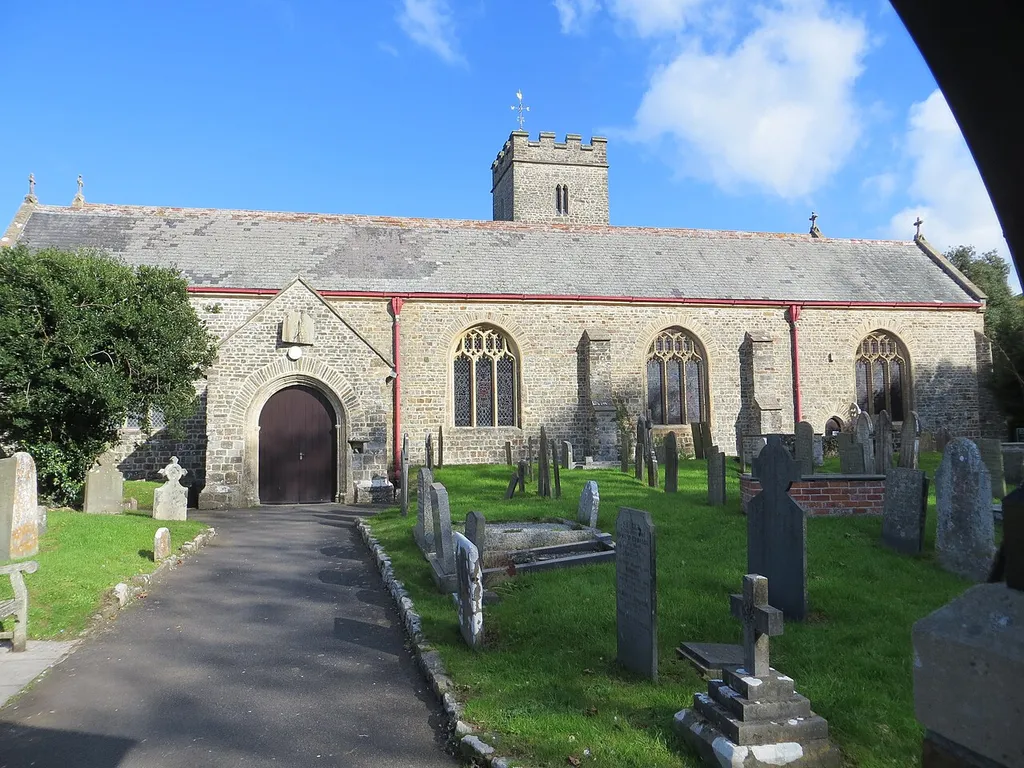 St Peter's parish church, Fremington, Devon, seen from the south