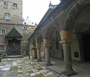 Golgotha altar at Armenian church, Lviv