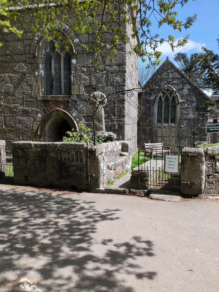 Churchyard Gateway About 3 Metres West Of Tower Of Church Of St Ciricius And St Julitta (church gate in Luxulyan, Cornwall, England, UK)