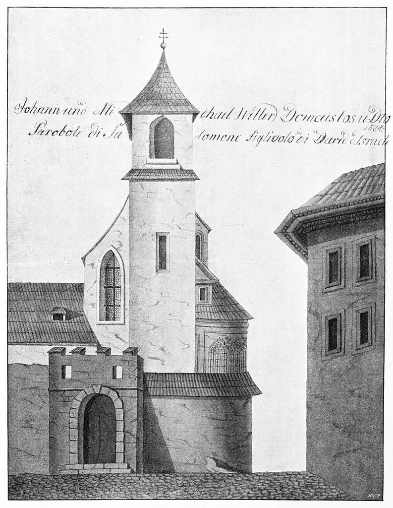 Titulní list in: Šittler, Eduard - Kříženecký, Rudolf: Kostel sv. Linharta a dům U černého orla na Starém městě pražském: zvláštní otisk ze zpráv Památkového sboru hlavního města Prahy , 1932