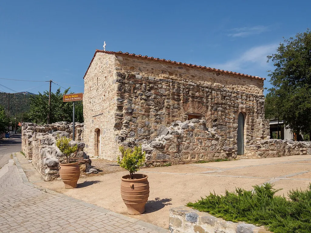 The byzantine church of Mary in Attali, Euboea.