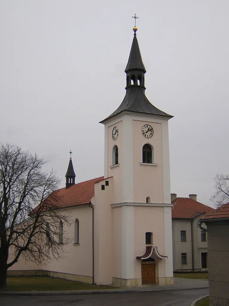 St. Martin's Church in Ptení, Czechia.