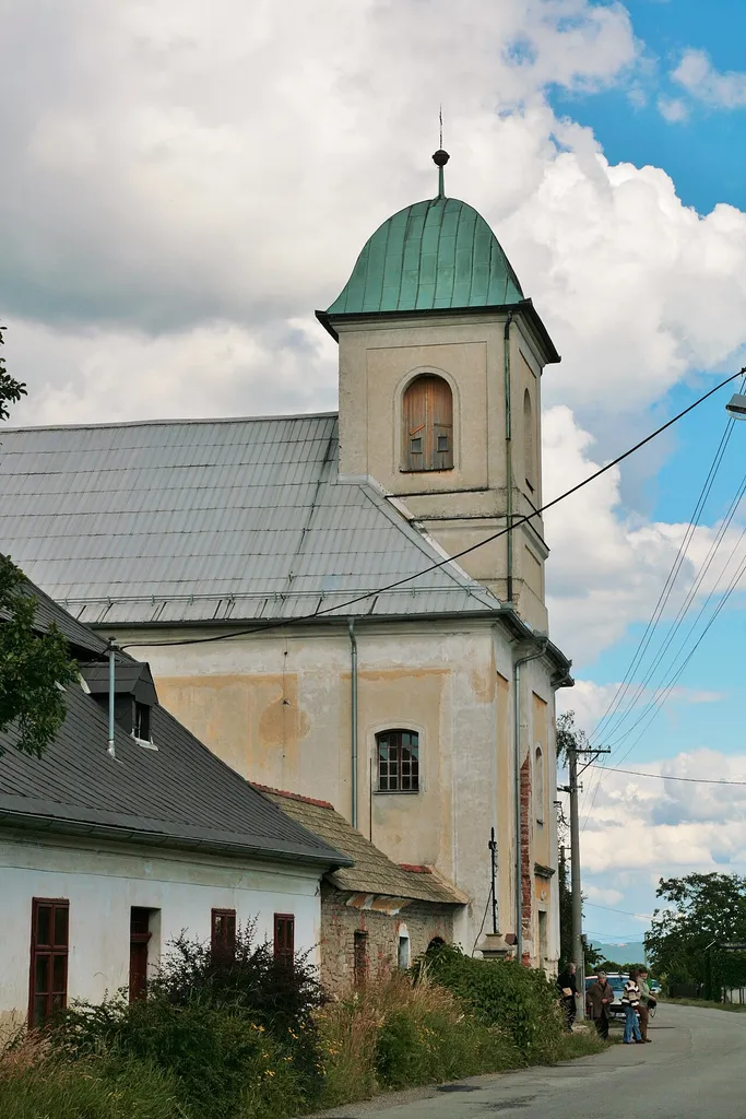 Dlouhá Lhota, Blansko District, Czech Republic. Church of Saint Bartholomew.