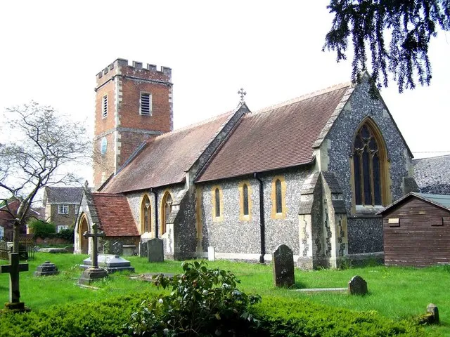 St Mary's parish church, Purley, Berkshire, seen from the southeast