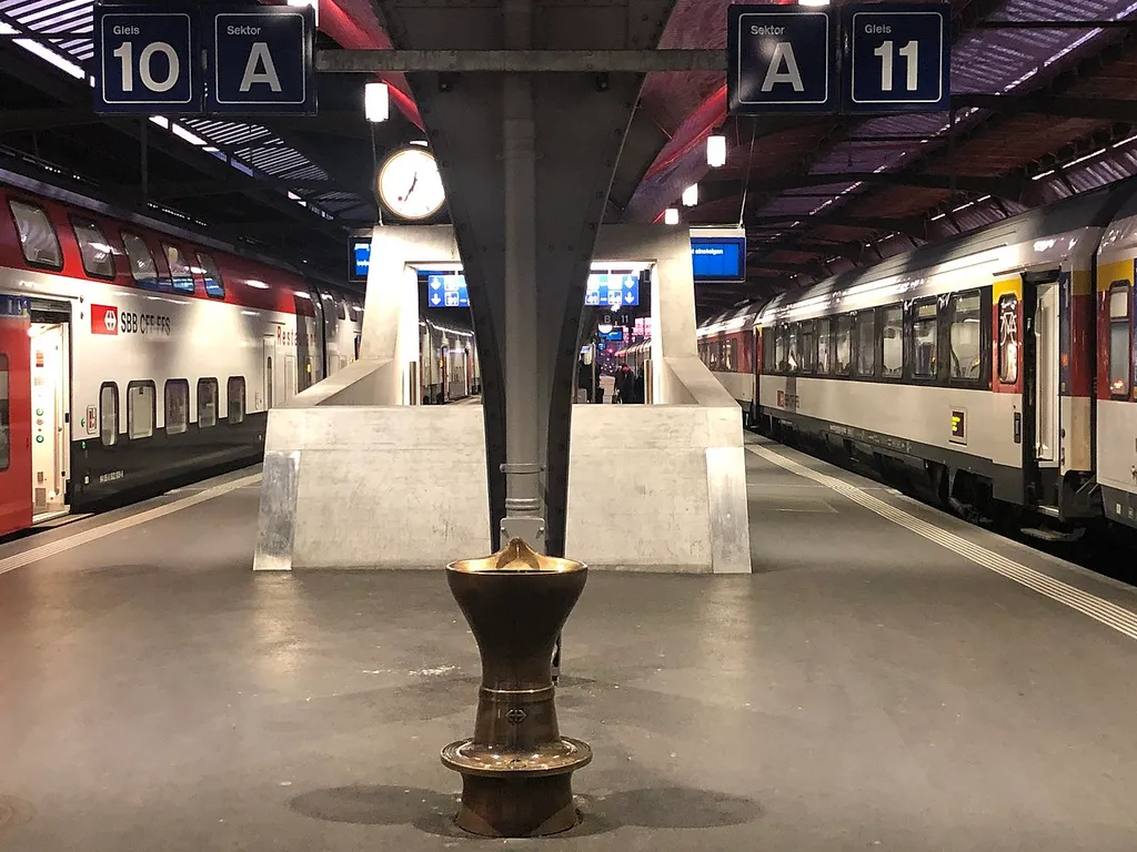 Zurich Main Train Station Trach 10 & 11 A