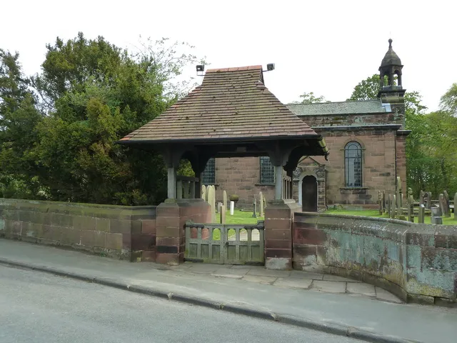 Photograph of the Lychgate of St Peter's Church, Aston by Sutton
