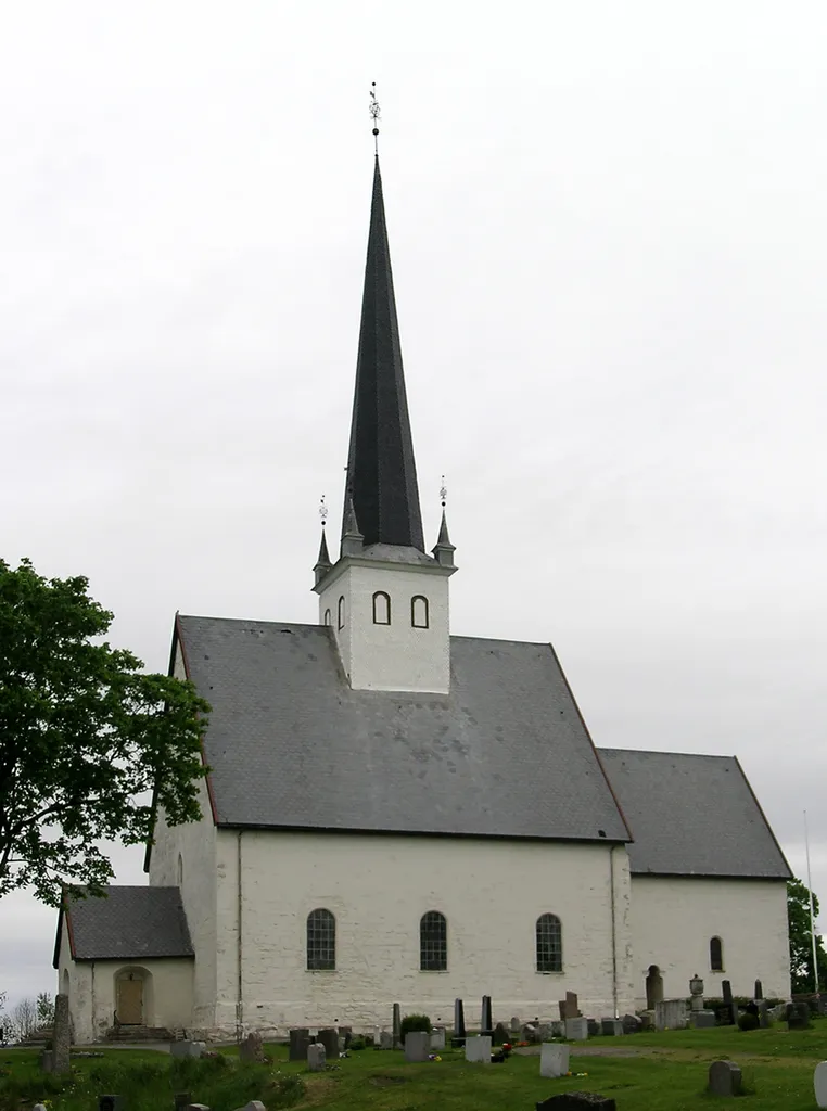 Stange church, seen from south. Stange, Hedmark.
