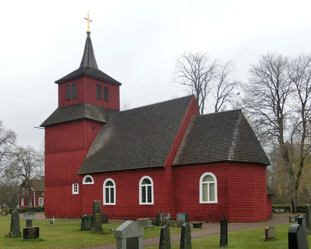 Kävsjö kyrka i Gnosjö kommun, Jönköpings län, Småland, Växjö stift, Sverige.