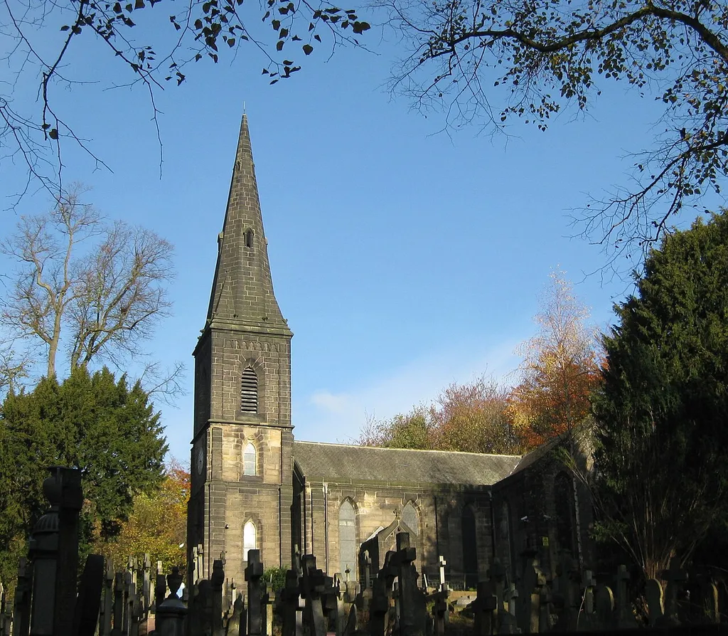 St John's Church, Roundhay, Leeds. Cropped version of 02. Closed.