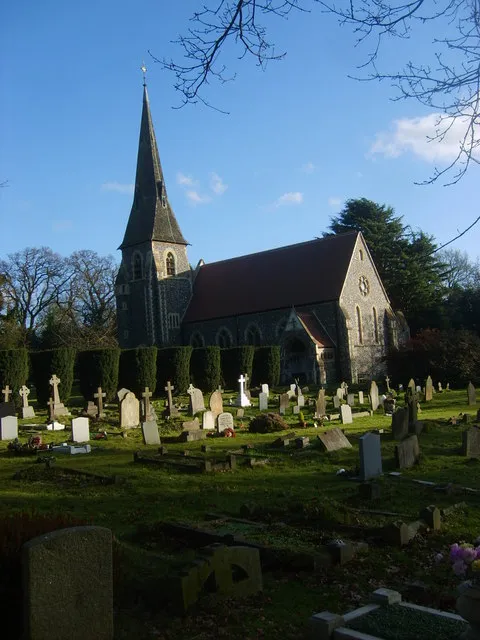 St Paul's parish church, Bentley Common, Essex, seen from the northwest