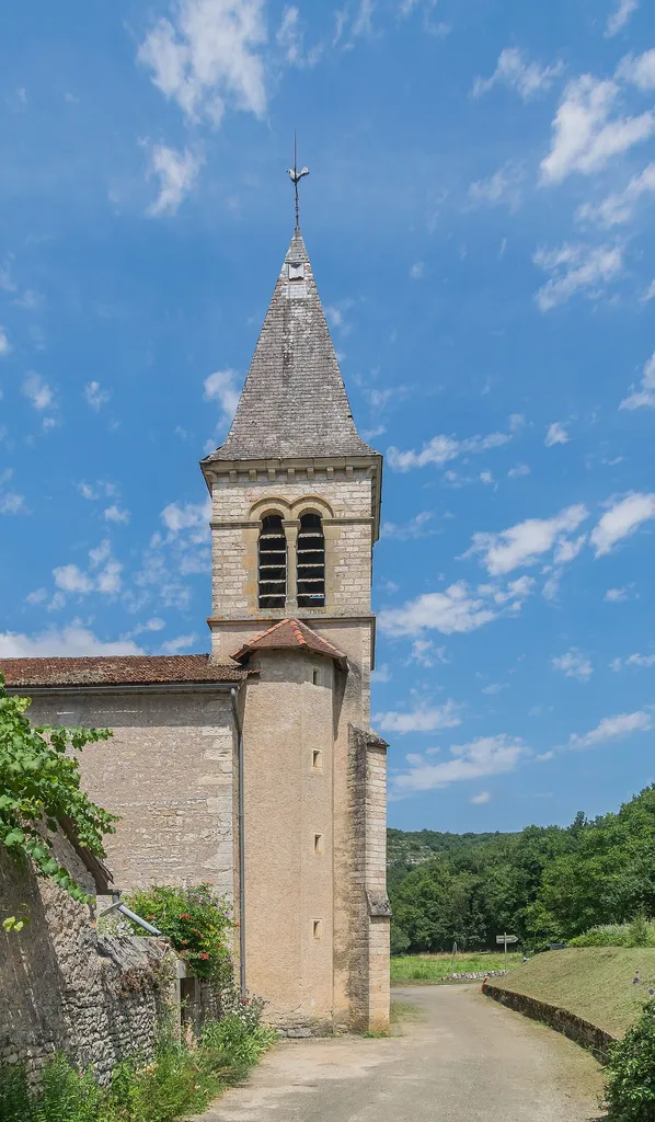 Saint Martin Church in Cénevières, Lot, France
