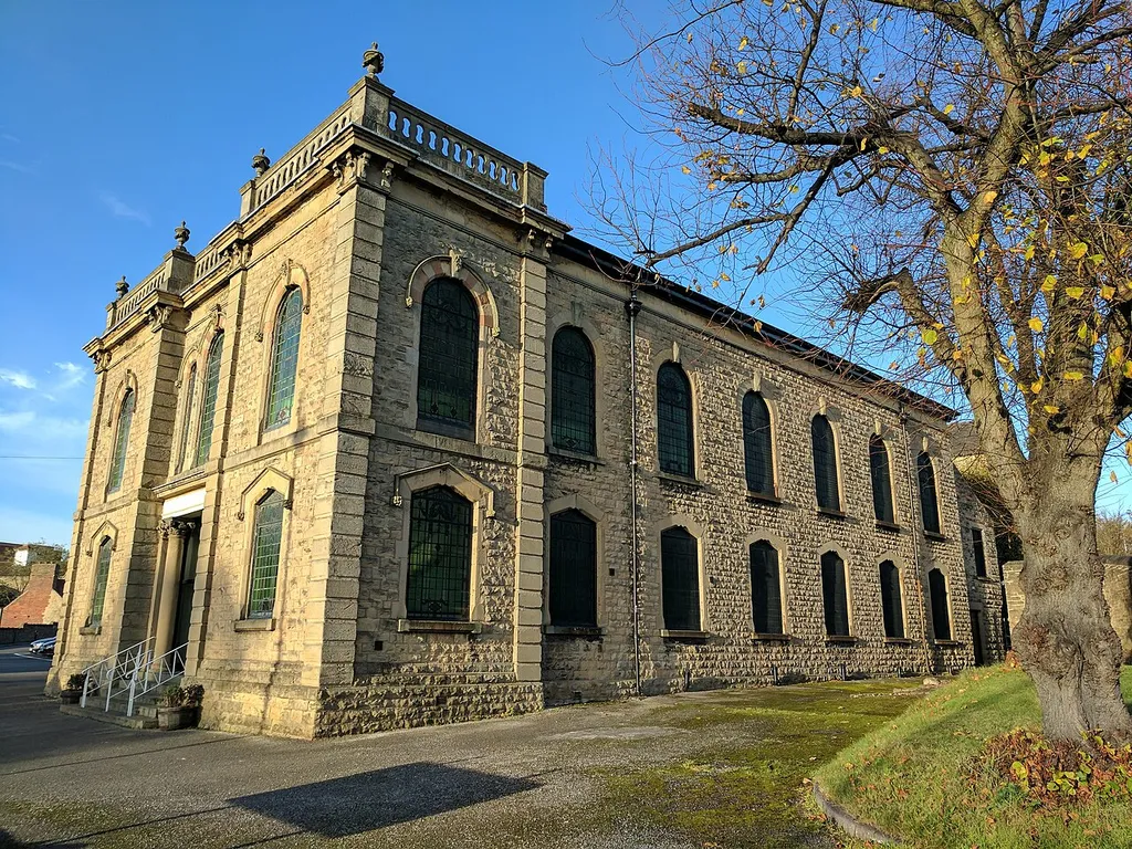 Bridge Street Methodist Church, Mansfield, Nottinghamshire, seen from the south