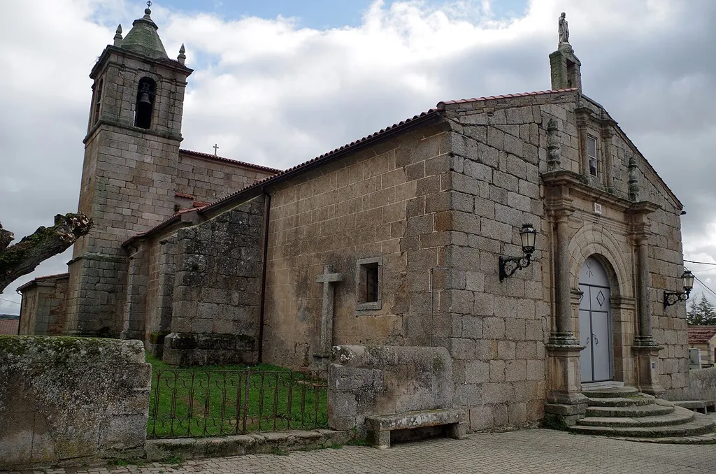 Church of San Sebastián in Aldea del Obispo. Salamanca, Spain.