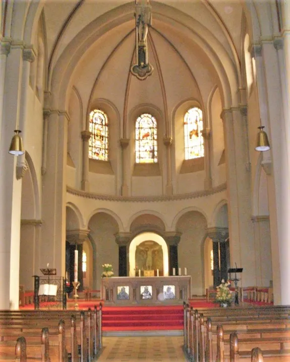 Interior of the roman catholic Missionshaus church in St. Wendel, Saarland