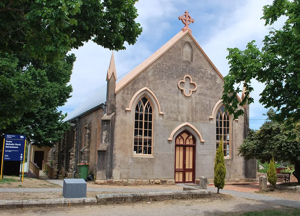 Former Methodist church at en:Beechworth, Victoria