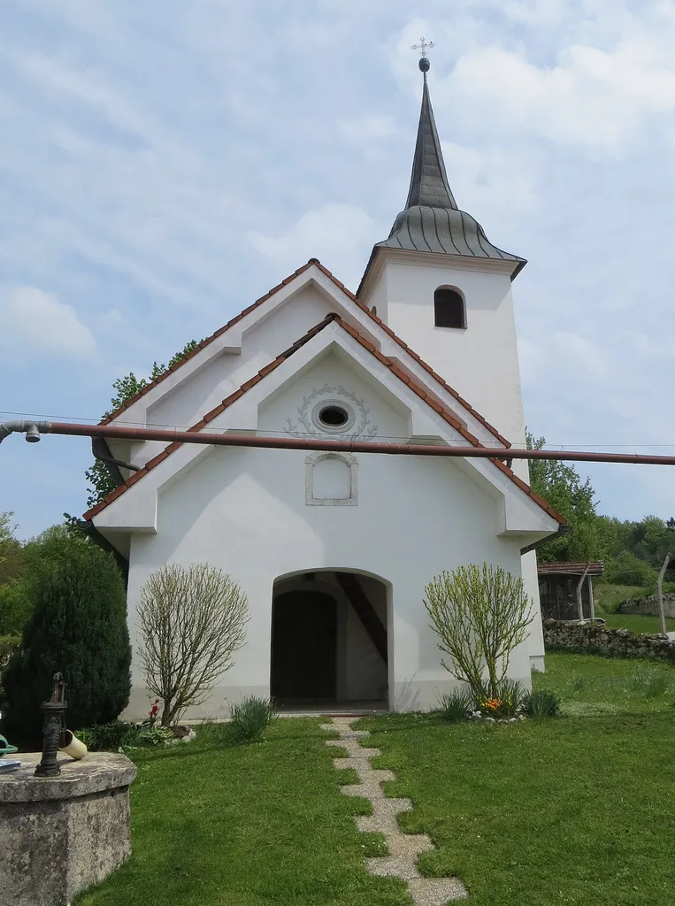 Saint Leonard's Church in Nova Vas, Municipality of Ivančna Gorica, Slovenia