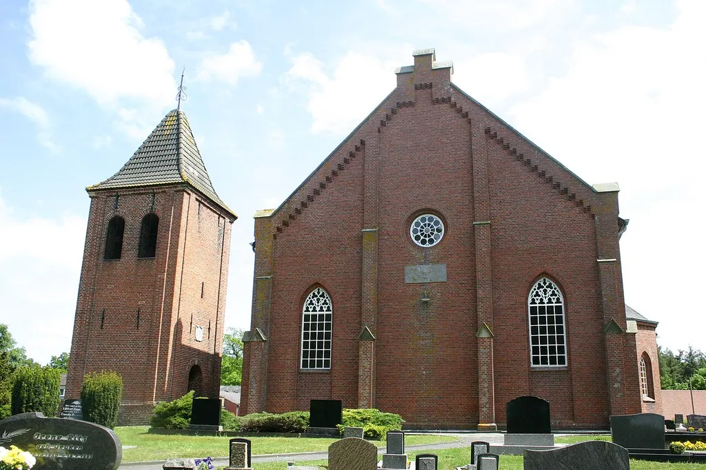 Historic church in Wymeer, district of Leer, East Frisia, Germany