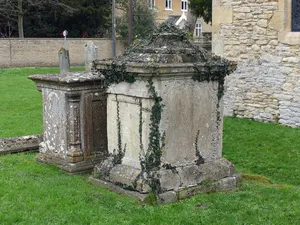 Pair of chest tombs to Shingleton family, in churchyard of St Mary's, circa 4 metres west of nave