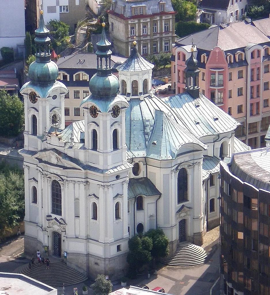 St. Mary Magdalene's Church, Karlovy Vary, Czech Republic (View from Peter the Great watch-tower)