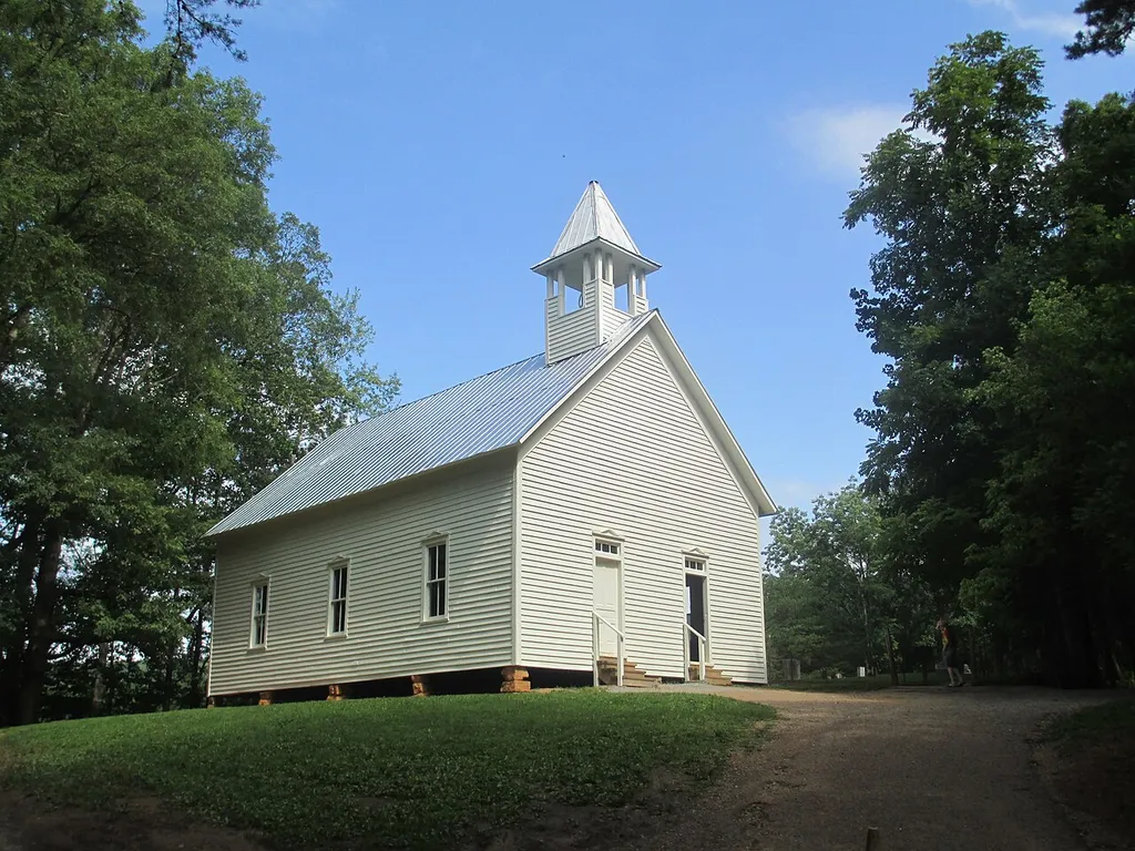 I took photo with Canon camera of Methodist Church at Cades Cove, TN.