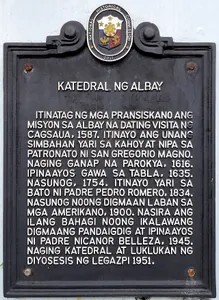 Cathedral of Albay historical marker
