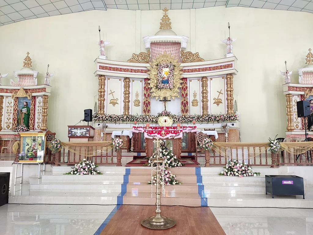 Far view of Altar of St Mary's Church, Vendore