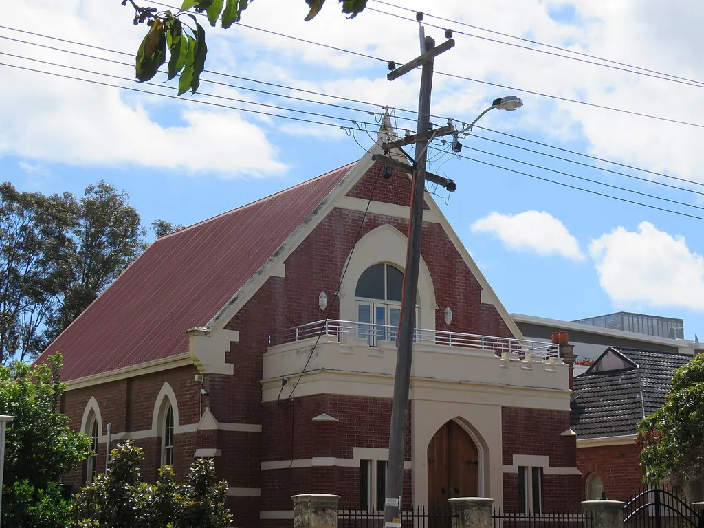The former Italian Evangelical Church (based on this source), 13 Woodville Street, North Perth, Western Australia, now a private residence.