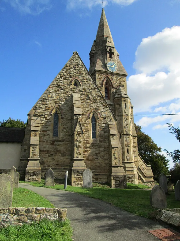 St Andrew's Church, Welsh Frankton, Shropshire, seen from the west.