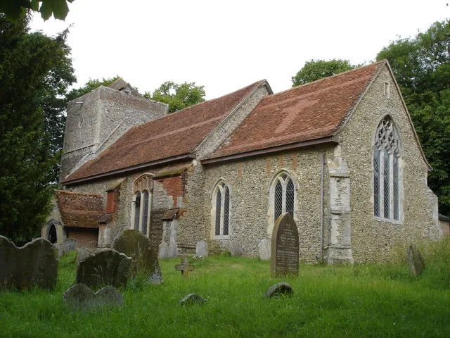 Church of St Mary in Flowton, Suffolk, England. A Grade I listed medieval church.
