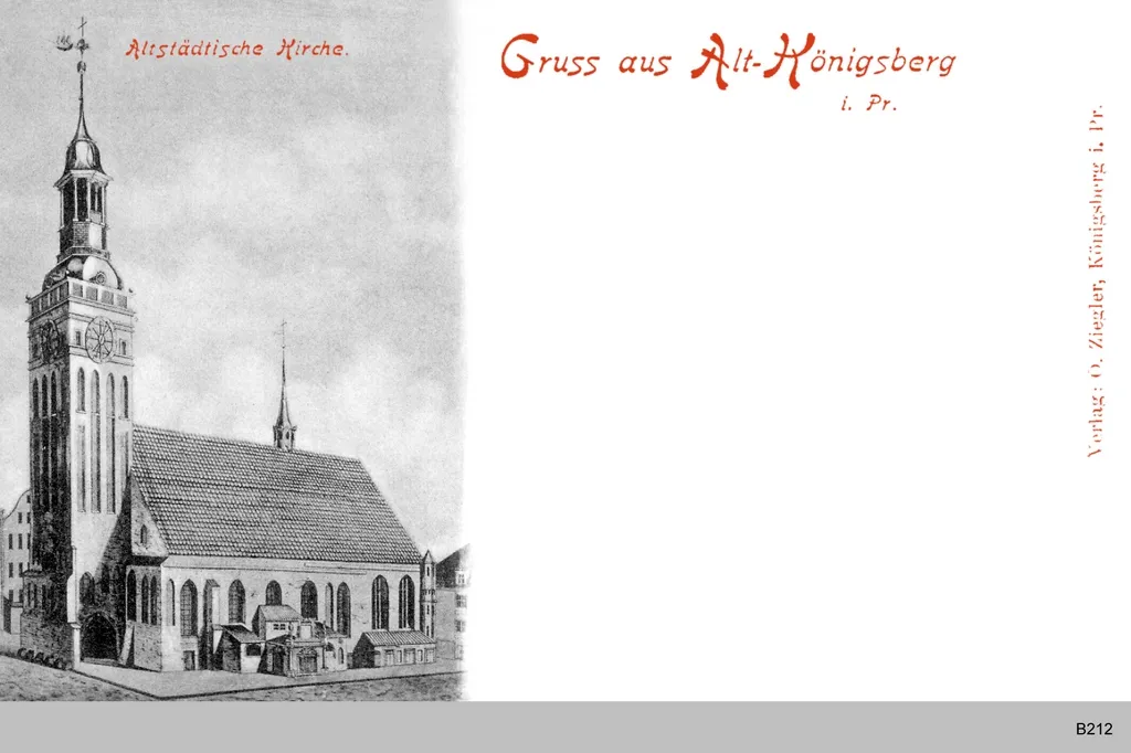 alte Altstädische Kirche in Königsberg