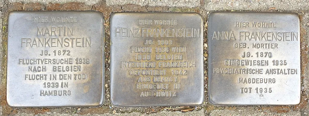 Stolperstein dedicated to Heinz Frankenstein