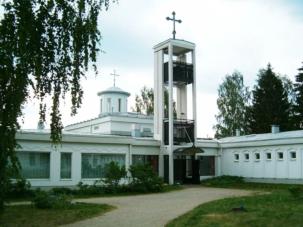 The Church of Lintula orthodox convent in Heinävesi, Finland.