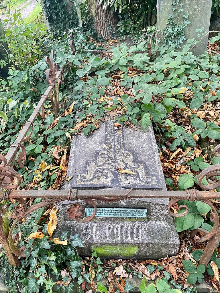 Tomb of Thomas Ainger in the churchyard of St John-at-Hampstead .mw-parser-output .messagebox{margin:4px 0;width:auto;border-collapse:collapse;border:2px solid var(--border-color-progressive,#6485d1);background-color:var(--background-color-neutral-subtle,#fbfcff);color:var(--color-base,#202122);box-sizing:border-box;border-inline-start-width:8px}.mw-parser-output .messagebox.mbox-small{font-size:88%;line-height:1.25em}.mw-parser-output .mbox-warning,.mw-parser-output .mbox-speedy{border:2px solid var(--border-color-error,#b22222);background:var(--background-color-error-subtle,#ffdbdb);border-inline-start-width:8px}.mw-parser-output .mbox-serious,.mw-parser-output .mbox-delete,.mw-parser-output .mbox-stop{border:2px solid var(--border-color-error,#b22222);border-inline-start-width:8px}.mw-parser-output .mbox-issue,.mw-parser-output .mbox-content{border:2px solid #f28500;background:var(--background-color-warning-subtle,#ffe);border-inline-start-width:8px}.mw-parser-output .mbox-query,.mw-parser-output .mbox-style{border:2px solid #f4c430;background:var(--background-color-warning-subtle,#ffe);border-inline-start-width:8px}.mw-parser-output .mbox-shit{border:2px solid #960;border-inline-start-width:8px}.mw-parser-output .mbox-license{border:2px solid #88a;border-inline-start-width:initial}.mw-parser-output .mbox-legal{border:2px solid var(--border-color-notice,#666);background:var(--background-color-base,#fff);border-inline-start-width:8px}.mw-parser-output .mbox-honor{border:2px solid #ca3;background:var(--background-color-warning-subtle,#fcf4db);border-inline-start-width:8px}.mw-parser-output .mbox-growth{border:2px solid #8d4;background:var(--background-color-success-subtle,#d5fdf4);border-inline-start-width:8px}.mw-parser-output .mbox-move{border:2px solid #93c;border-inline-start-width:8px}.mw-parser-output .mbox-protection,.mw-parser-output .mbox-message{border:2px solid var(--border-color-base,#aaa);border-inline-start-width:8px}.mw-parser-output .messagebox .mbo