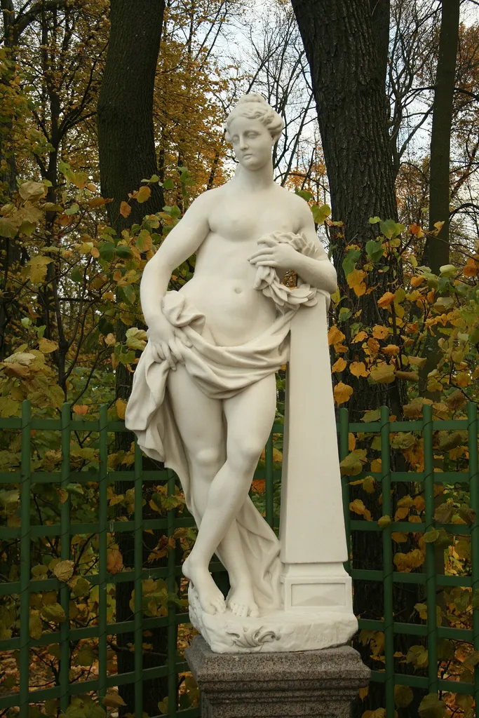 Baratta, Pietro - Allegorical statue of Fame - Summer Garden-Saint Petersburg