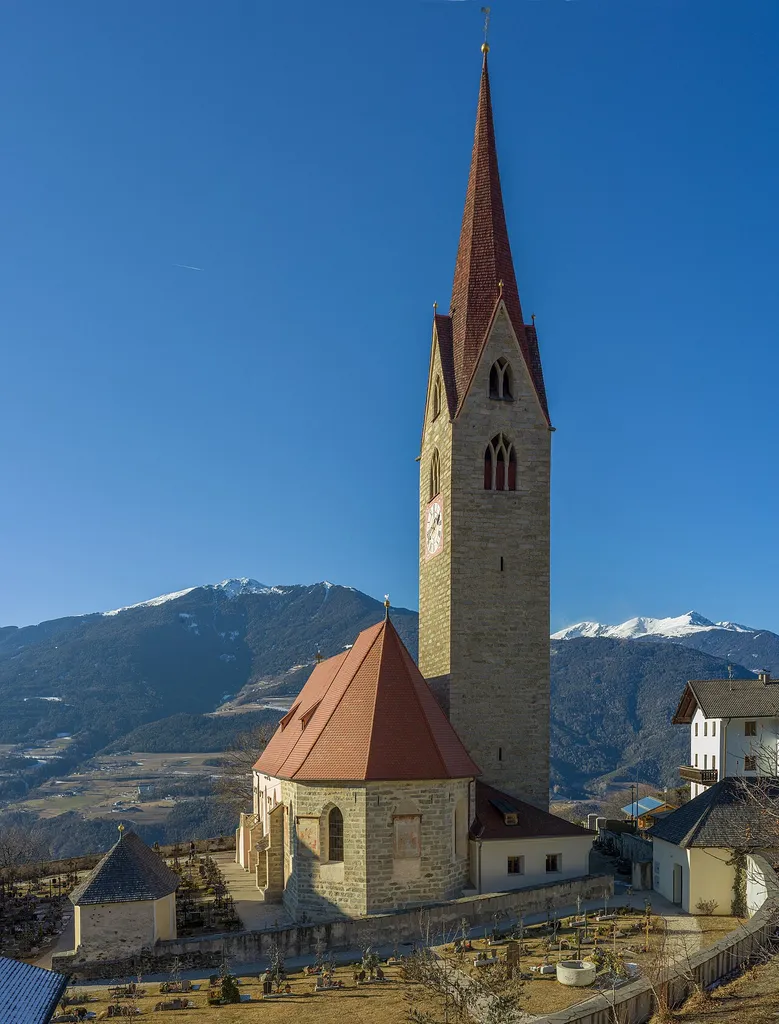St. Andreas church in St. Andrä in Brixen South Tyrol.