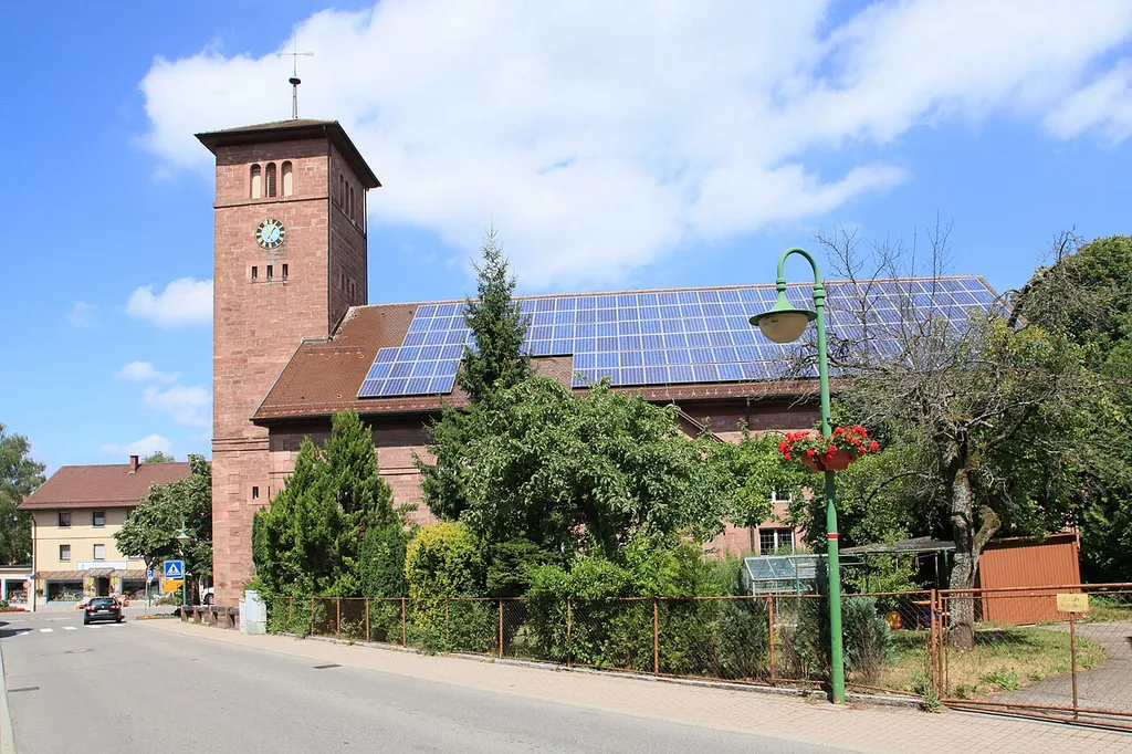 Evangelische Kirche an der Schwarzwaldstraße in Schömberg (Landkreis Calw)