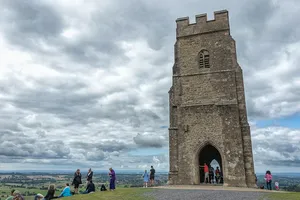 St Michael's Church, monastic remains, and other settlement remains on Glastonbury Tor