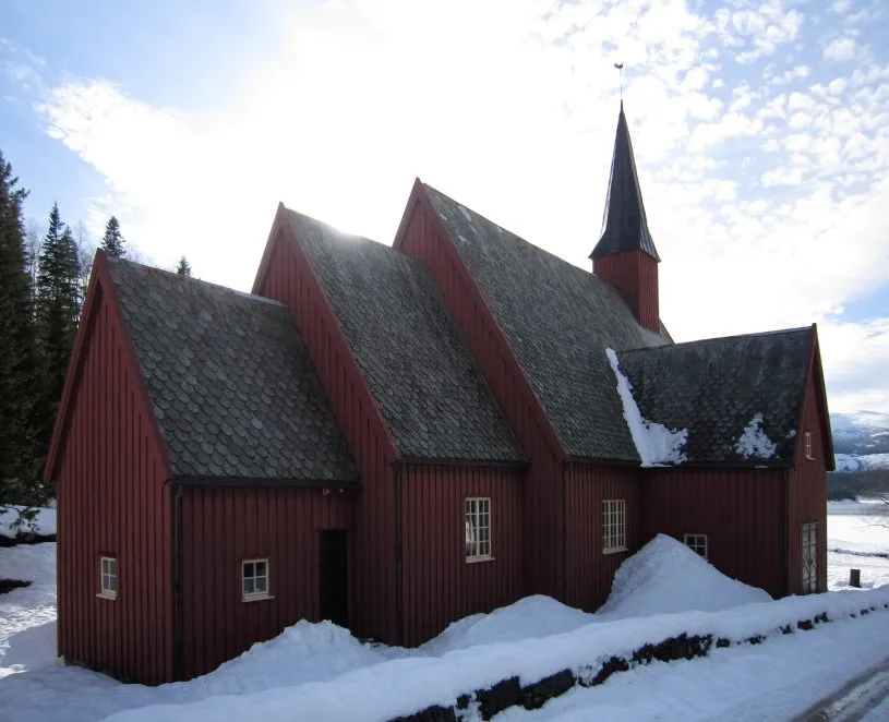 Nøstvik kirke i Velfjord - nord-Norges eldste trekirke.