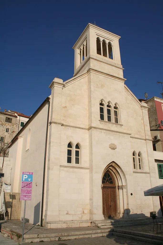The front of St. Dominic's Church in Šibenik.