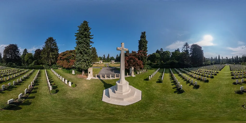Kugelpanorama vom Hamburg Cemetery