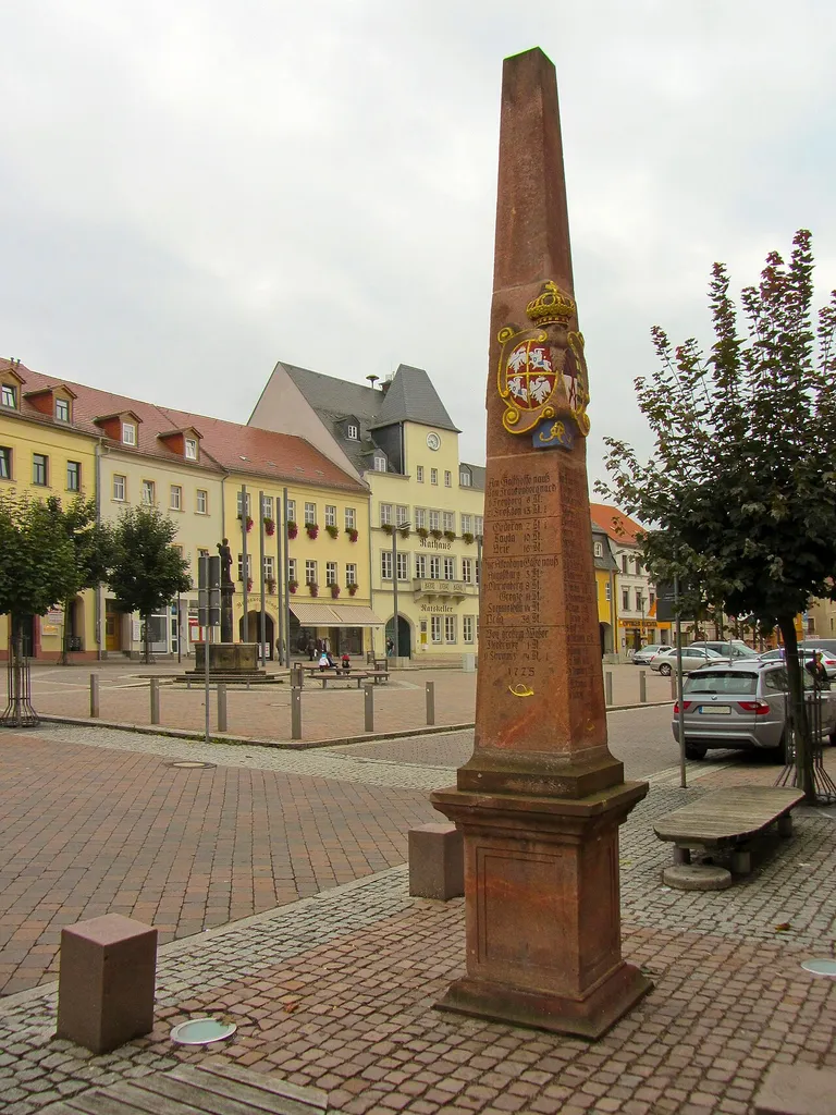 Polish-Saxon Post Milestone in Frankenberg/Sa.
