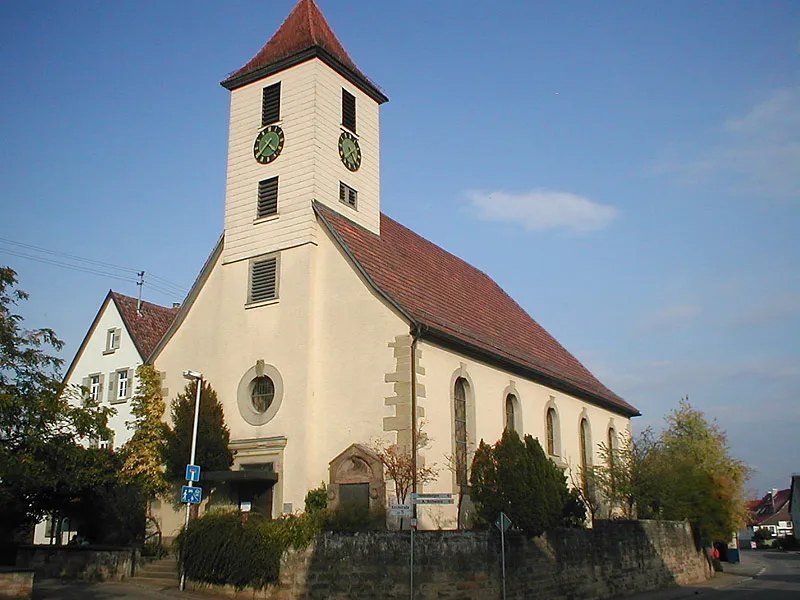 St. Nikolauskirche in Aspach-Kleinaspach, Baden-Württemberg, Deutschland
