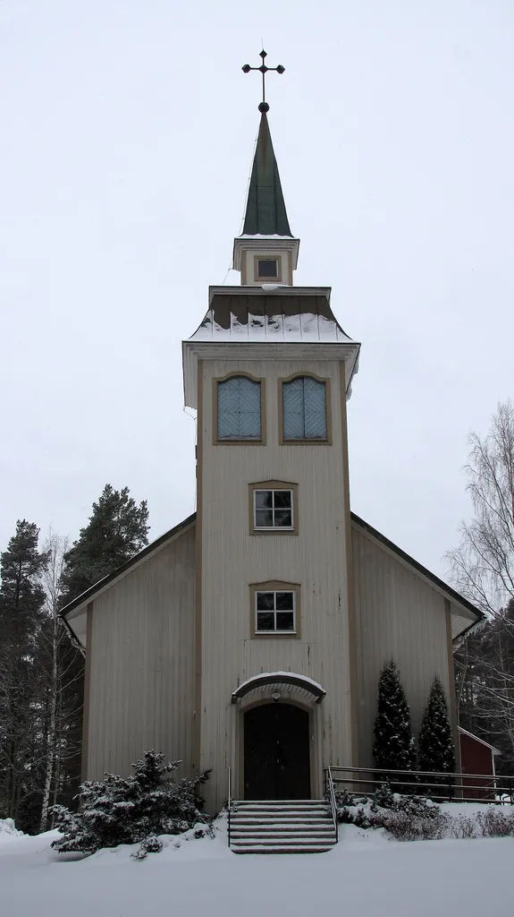 Koskue church in Koskue village, Jalasjärvi, Finland.
