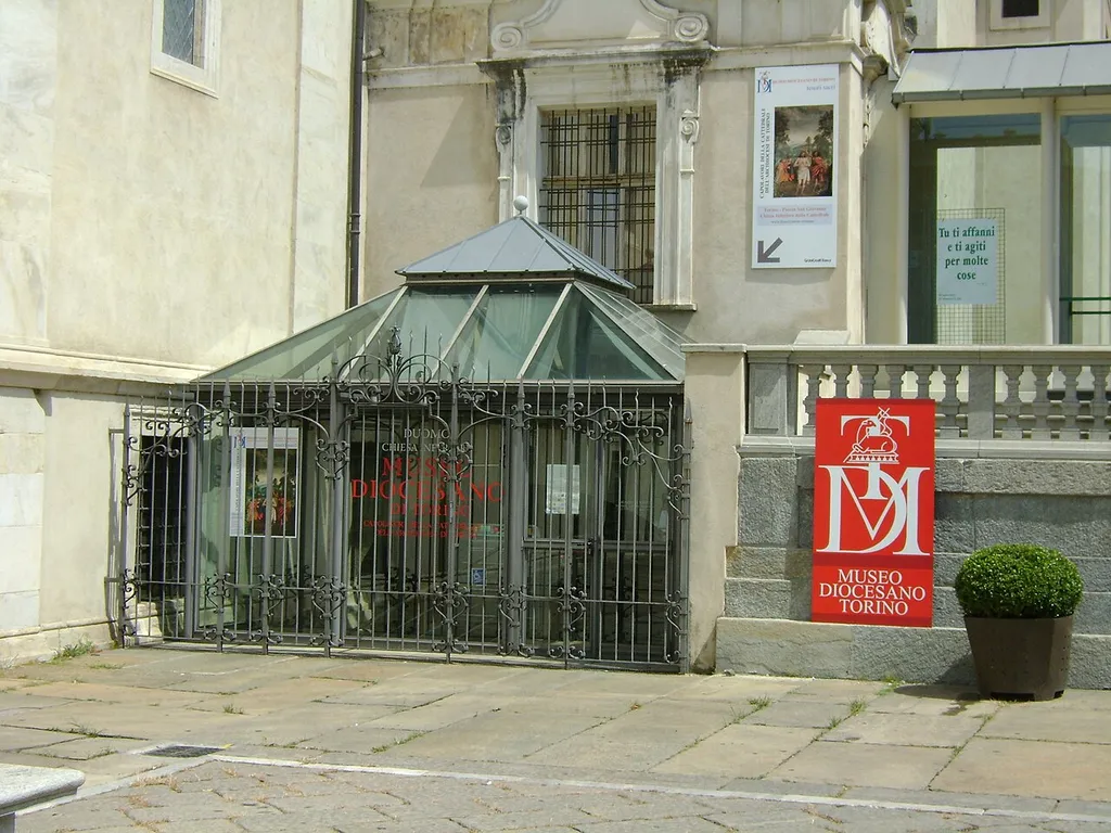 Entrance of the diocesan museum, Turin (Italy)