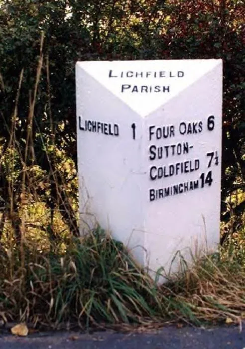 Old Milepost by the A5127, Birmingham Road, Lichfield