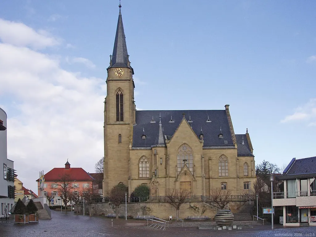 Evangelische Stadtkirche in Bad Rappenau, erbaut 1887/88