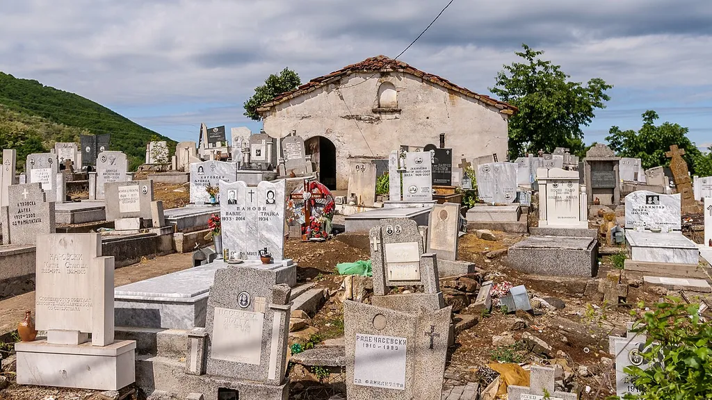 Main graveyard in the village Šlegovo