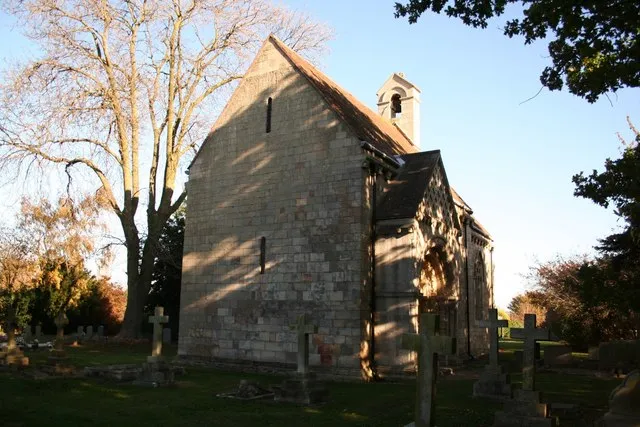 All Saints' Church, Steetley, Derbyshire, from the west