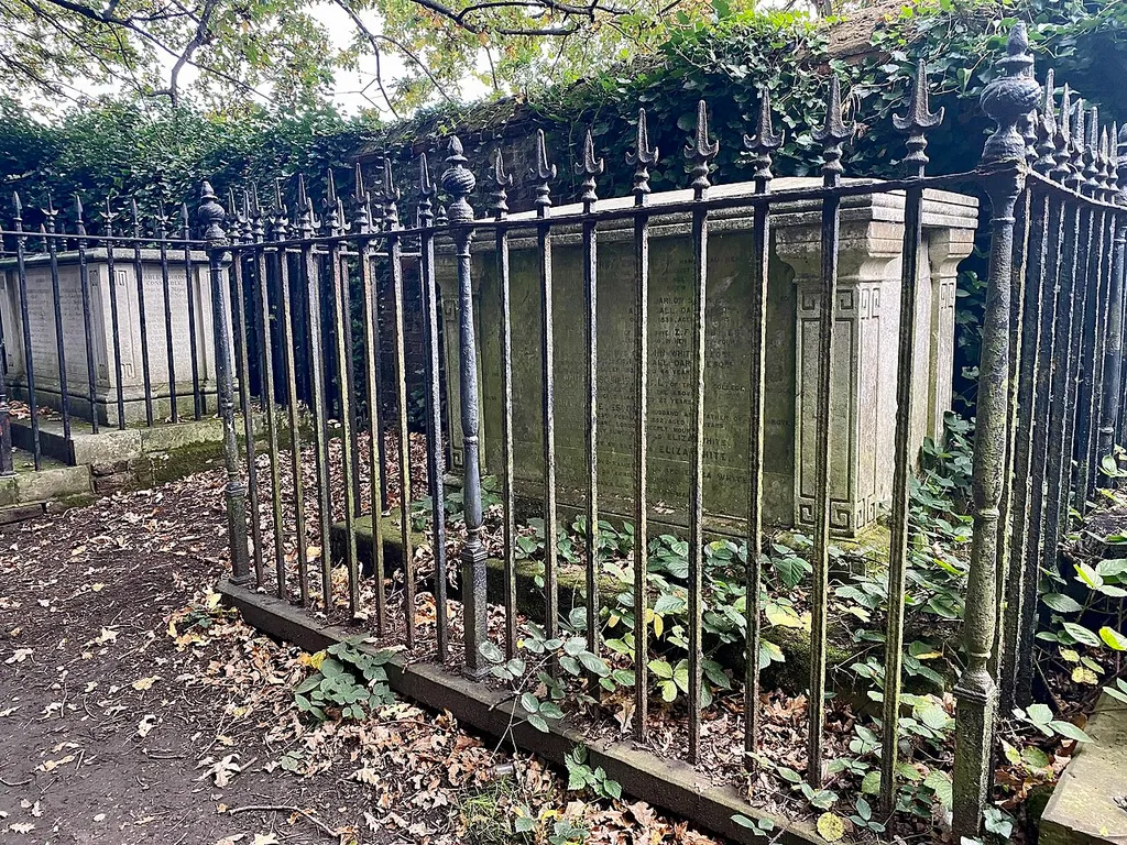 Tomb of Zachariah Darby in the churchyard of St John-at-Hampstead .mw-parser-output .messagebox{margin:4px 0;width:auto;border-collapse:collapse;border:2px solid var(--border-color-progressive,#6485d1);background-color:var(--background-color-neutral-subtle,#fbfcff);color:var(--color-base,#202122);box-sizing:border-box;border-inline-start-width:8px}.mw-parser-output .messagebox.mbox-small{font-size:88%;line-height:1.25em}.mw-parser-output .mbox-warning,.mw-parser-output .mbox-speedy{border:2px solid var(--border-color-error,#b22222);background:var(--background-color-error-subtle,#ffdbdb);border-inline-start-width:8px}.mw-parser-output .mbox-serious,.mw-parser-output .mbox-delete,.mw-parser-output .mbox-stop{border:2px solid var(--border-color-error,#b22222);border-inline-start-width:8px}.mw-parser-output .mbox-issue,.mw-parser-output .mbox-content{border:2px solid #f28500;background:var(--background-color-warning-subtle,#ffe);border-inline-start-width:8px}.mw-parser-output .mbox-query,.mw-parser-output .mbox-style{border:2px solid #f4c430;background:var(--background-color-warning-subtle,#ffe);border-inline-start-width:8px}.mw-parser-output .mbox-shit{border:2px solid #960;border-inline-start-width:8px}.mw-parser-output .mbox-license{border:2px solid #88a;border-inline-start-width:initial}.mw-parser-output .mbox-legal{border:2px solid var(--border-color-notice,#666);background:var(--background-color-base,#fff);border-inline-start-width:8px}.mw-parser-output .mbox-honor{border:2px solid #ca3;background:var(--background-color-warning-subtle,#fcf4db);border-inline-start-width:8px}.mw-parser-output .mbox-growth{border:2px solid #8d4;background:var(--background-color-success-subtle,#d5fdf4);border-inline-start-width:8px}.mw-parser-output .mbox-move{border:2px solid #93c;border-inline-start-width:8px}.mw-parser-output .mbox-protection,.mw-parser-output .mbox-message{border:2px solid var(--border-color-base,#aaa);border-inline-start-width:8px}.mw-parser-output .messagebox .m
